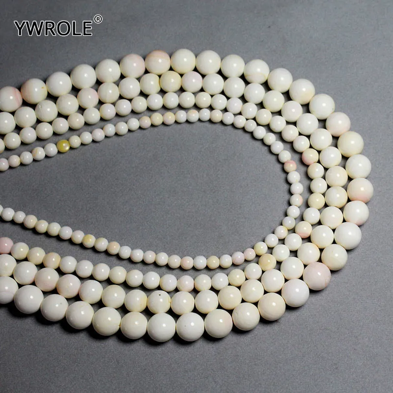 100% Natural Carmine Shell Stone Round Loose Beads For Jewelry Making DIY Bracelet Necklace 4/6/8/10/12mm Strand 15'' Handmade |