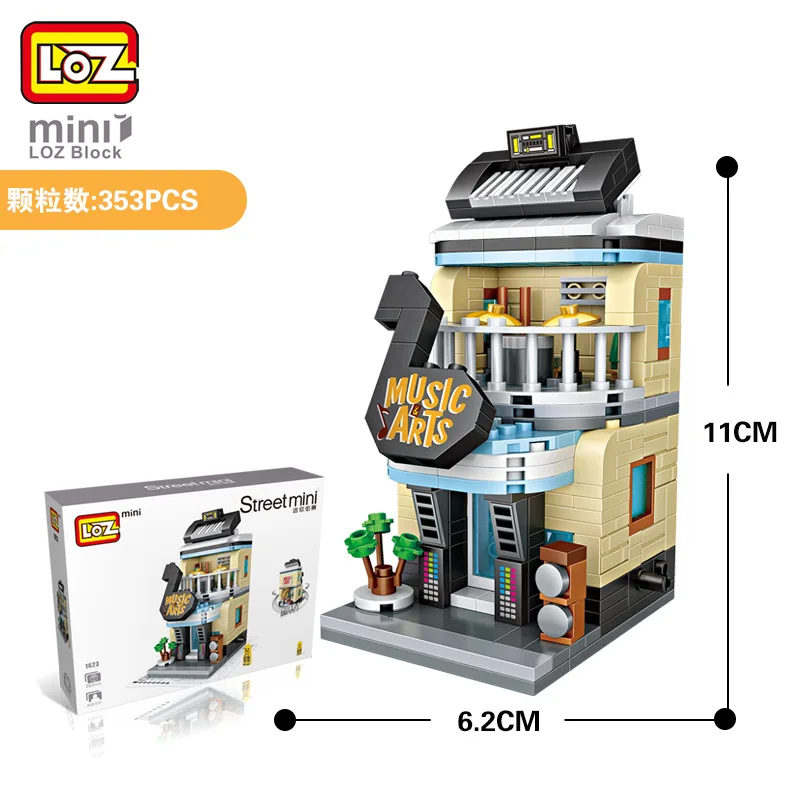 LOZ Magasin De Brique Mini Blocs Batiments Musique Art Piano Clavier музыкальный инструмент Jouets Educatifs pour Enfant|jouet