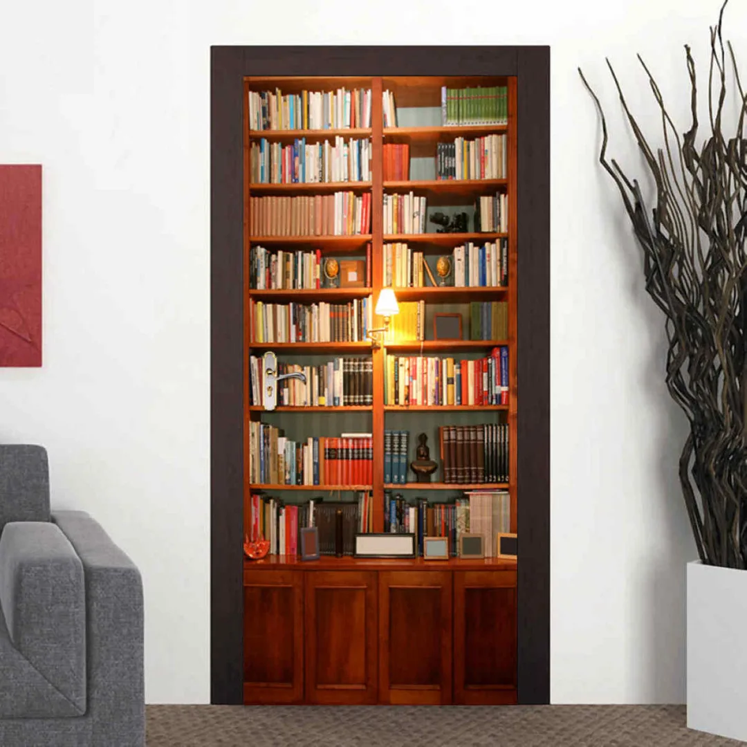 JX-LCLYL Bookcase Door Wall Stickers Mural Self Adhesive Photo Wallpaper Home Decoration
JX-LCLYL Bookcase Door Wall Stickers Mural Self Adhesive Photo Wallpaper Home Decoration