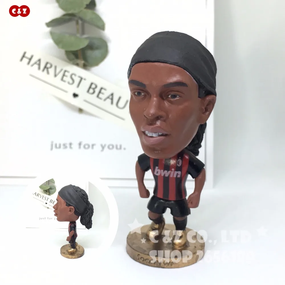 Футбольные Звезды A Ronaldinho классические подвижные суставы модель из смолы игрушка