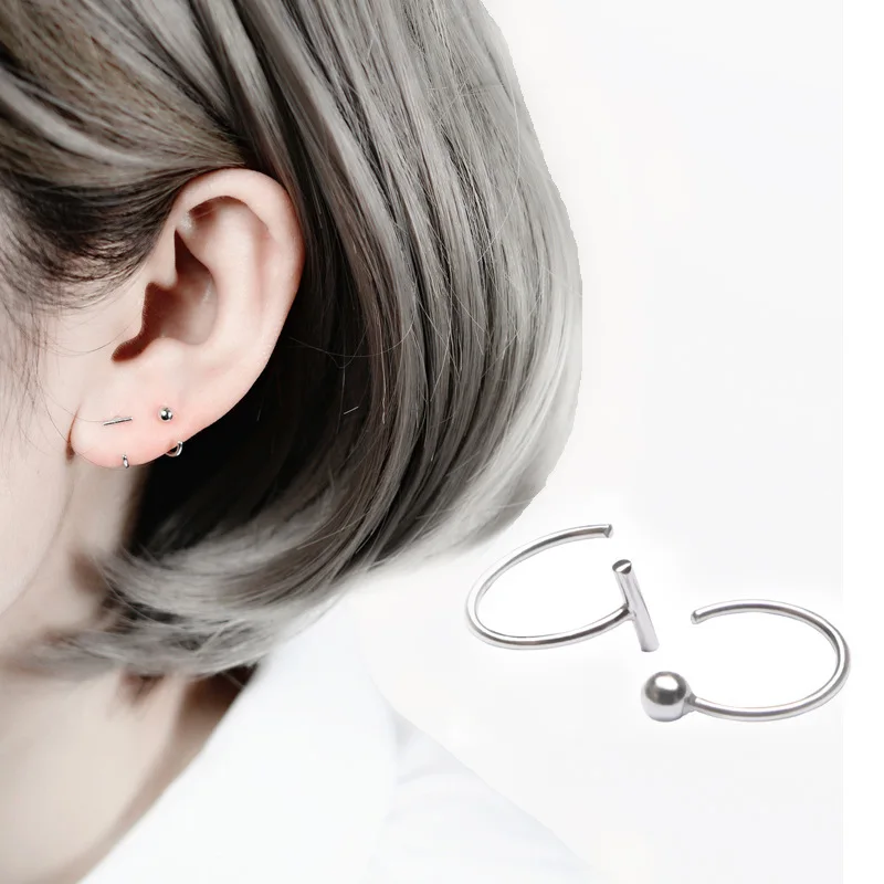 925 Sterling Silver Round Beads Round Half Hooks Stud Earrings For Women Casual Style Girl Earings
925 Sterling Silver Round Beads Round Half Hooks Stud Earrings For Women Casual Style Girl Earings