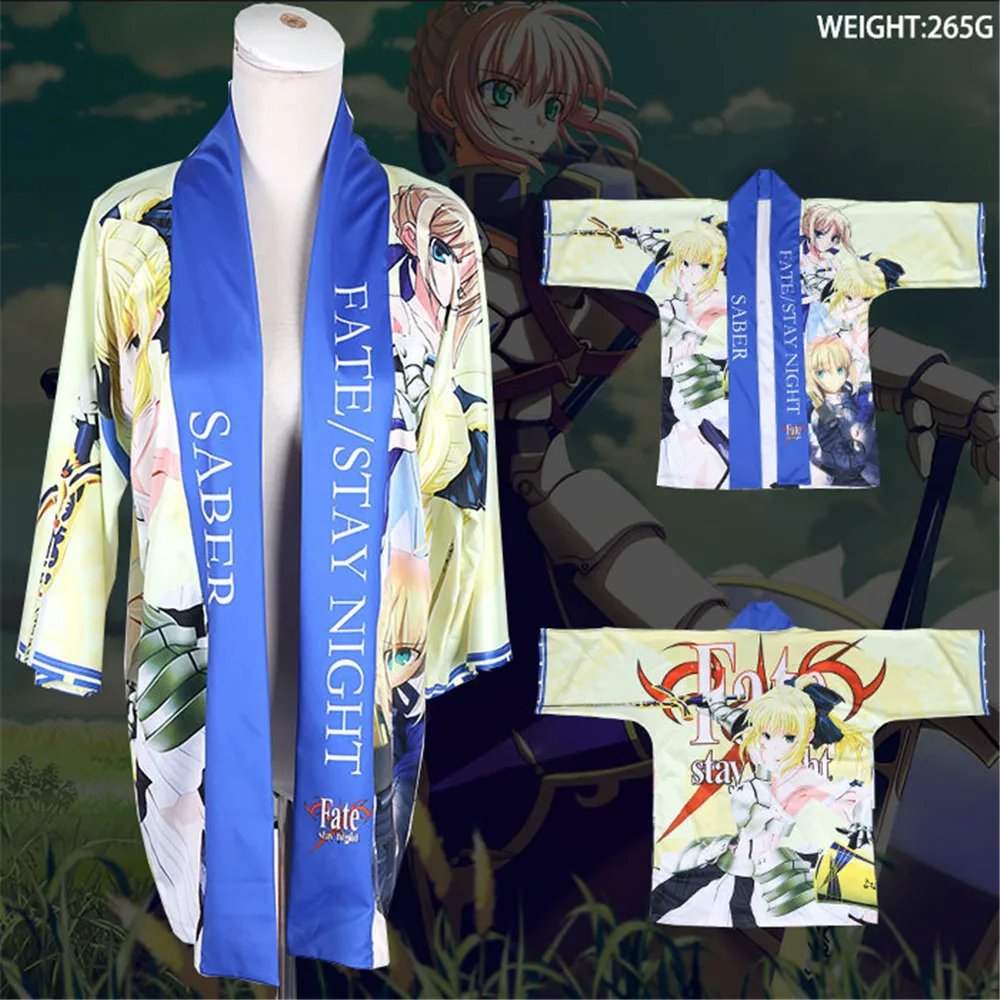 Японская мода повседневное кимоно для мужчин и женщин юката Fate/stay night Altria Pendragon