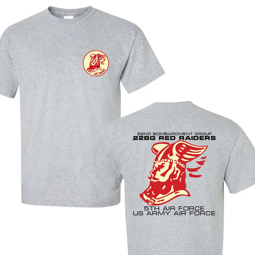 2019 New 100% Cotton T-Shirts Men WWII 22nd Bombardment Group Red Raiders 5th Air Force US Army Grey T-SHIRT S-3XL Casual Tee
2019 New 100% Cotton T-Shirts Men WWII 22nd Bombardment Group Red Raiders 5th Air Force US Army Grey T-SHIRT S-3XL Casual Tee