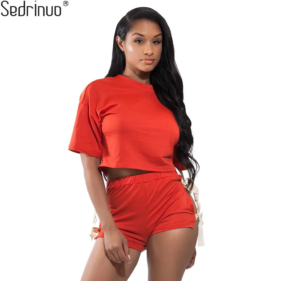 Sedrinuo 2 Piece set Jumpsuit Casual Bow Decoration Short Sleeve 2Piece Romper Jumpsuit Bodycon Split Open Women Short Playsuits
Sedrinuo 2 Piece set Jumpsuit Casual Bow Decoration Short Sleeve 2Piece Romper Jumpsuit Bodycon Split Open Women Short Playsuits
