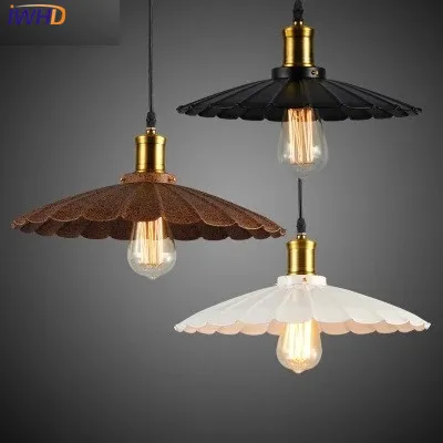 IWHD Vintage Industrial Lighting umbrella Iron Hanging Lamp Holder Pendant Light American Aisle Lights Lamp Edison Bulb 220V
IWHD Vintage Industrial Lighting umbrella Iron Hanging Lamp Holder Pendant Light American Aisle Lights Lamp Edison Bulb 220V