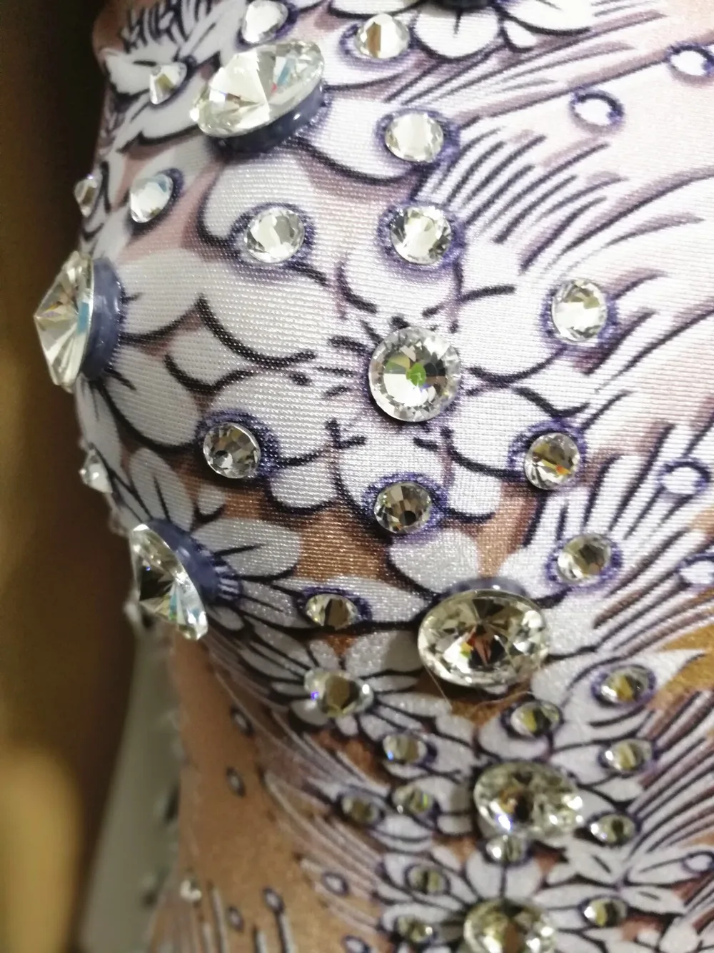 Floral Pattern Printing Crystals Elastic Long Dress Female Singer Host Prom Party Stage Outfit Sexy Nightclub Bar One Piece Show
Floral Pattern Printing Crystals Elastic Long Dress Female Singer Host Prom Party Stage Outfit Sexy Nightclub Bar One Piece Show