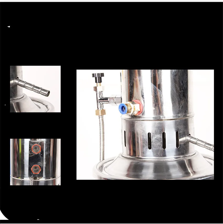 5L/h Electric Heating Stainless Steel Water Distiller Machine For Lab Pharmaceutical Machinery Scientific Hospital 5KW YA.ZD-5
5L/h Electric Heating Stainless Steel Water Distiller Machine For Lab Pharmaceutical Machinery Scientific Hospital 5KW YA.ZD-5