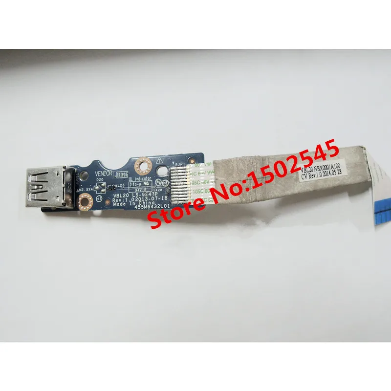 Free Shipping Original Laptop USB Interface Board for HP ZBOOK 15 ZBOOK 15 G2 USB Board with cable LS-9243P
Free Shipping Original Laptop USB Interface Board for HP ZBOOK 15 ZBOOK 15 G2 USB Board with cable LS-9243P