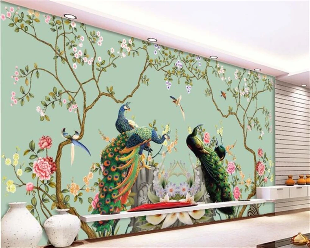 beibehang High-level decorative beautiful 3d fashion wallpaper bird peacock background wallpaper for walls 3 d papel de parede
beibehang High-level decorative beautiful 3d fashion wallpaper bird peacock background wallpaper for walls 3 d papel de parede