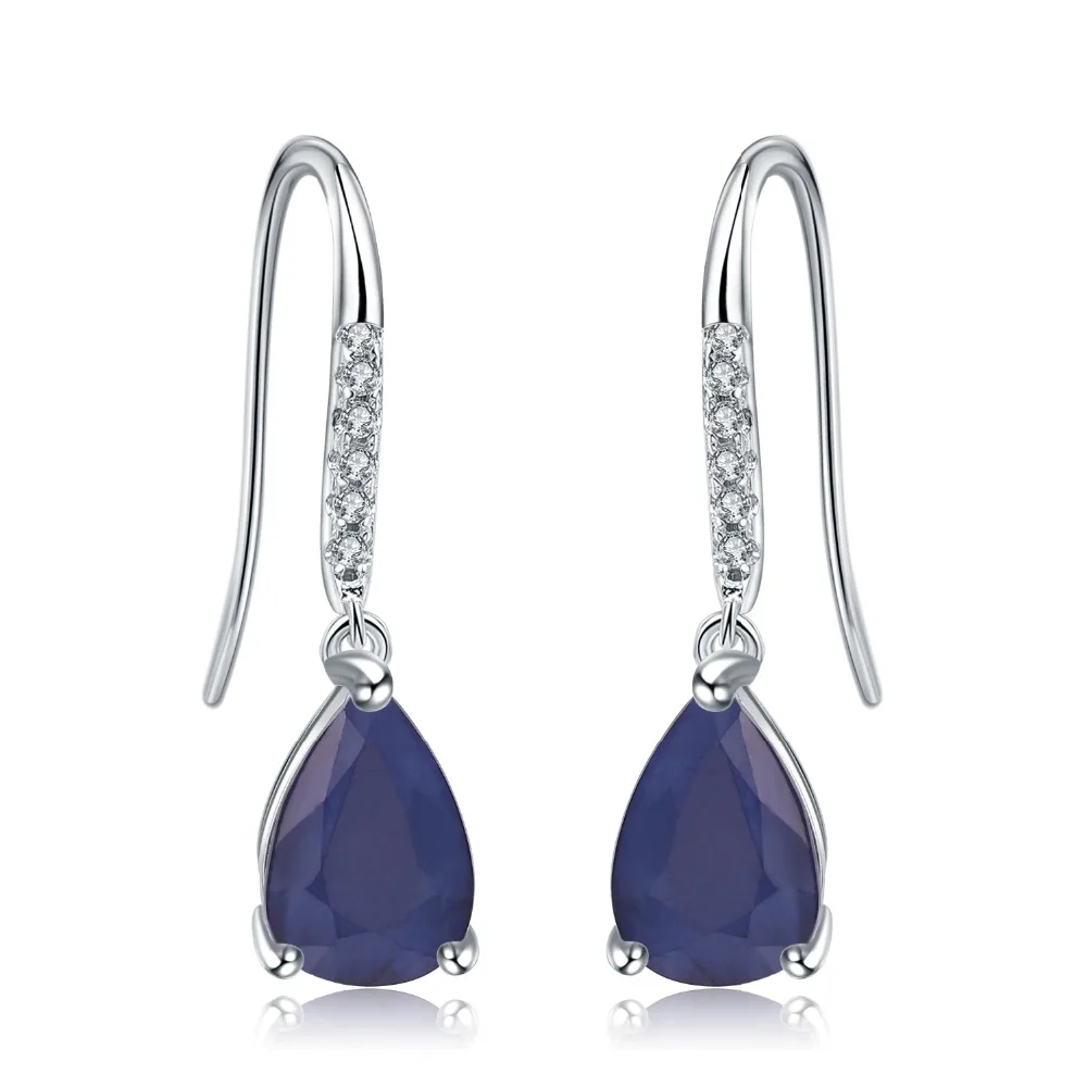 GEM'S BALLET 925 Sterling Silver Earrings for Women Wedding 5.05Ct Natural Blue Sapphire Gemstone Drop Earrings Fine Jewelry
GEM'S BALLET 925 Sterling Silver Earrings for Women Wedding 5.05Ct Natural Blue Sapphire Gemstone Drop Earrings Fine Jewelry