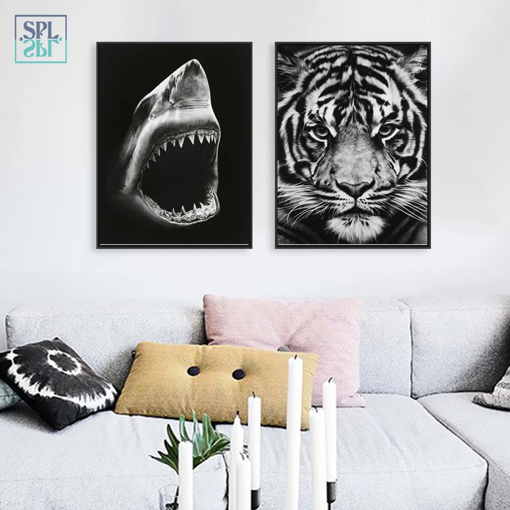 Canvas Art Animals Posters Modern Wall Art Picture for Living Room Black and White Tiger Whale Painting Baby Room Decor Unframed
Canvas Art Animals Posters Modern Wall Art Picture for Living Room Black and White Tiger Whale Painting Baby Room Decor Unframed