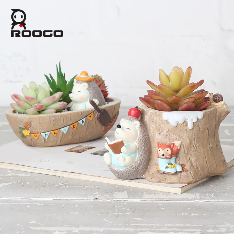 ROOGO Succulent Plant Pots Flower Pot Cartoon Hedgehog Animal Bonsai Planter Home Decoration Living Room Bedroom Desktop Decor
ROOGO Succulent Plant Pots Flower Pot Cartoon Hedgehog Animal Bonsai Planter Home Decoration Living Room Bedroom Desktop Decor