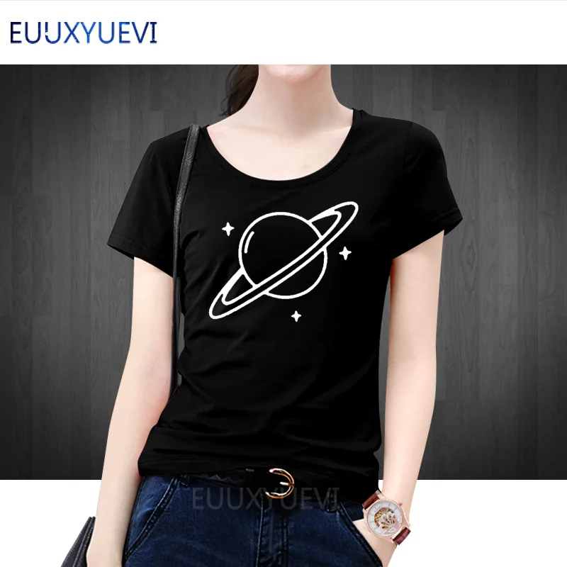 Women T Shirts Street Fashion Slim Summer Black T Shirt 2019 New Planet Print Casual Slim Women's Tops T-Shirts wholesale
Women T Shirts Street Fashion Slim Summer Black T Shirt 2019 New Planet Print Casual Slim Women's Tops T-Shirts wholesale