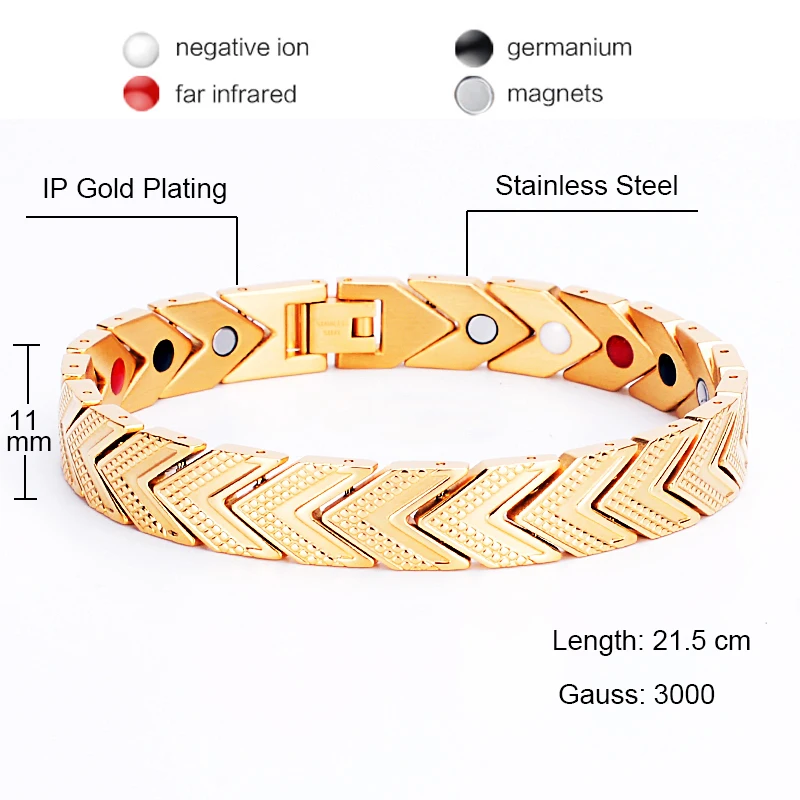 Oktrendy Magnetic Bracelet Bangle for Men Women 4 in 1 Health Care Germanium Healing Stone Bracelet for Arthritis
Oktrendy Magnetic Bracelet Bangle for Men Women 4 in 1 Health Care Germanium Healing Stone Bracelet for Arthritis