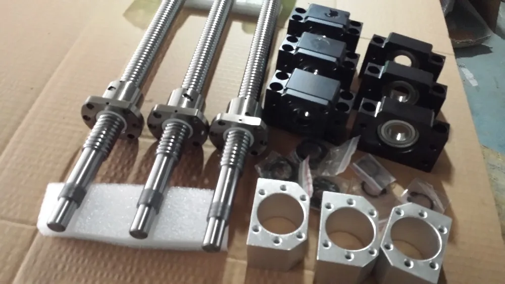 3 комплекта шариковых винтов SFU2005-L1250mm/750 мм/350 мм, 3 гайки BK15/BF15, 3 держателя DSG20H, 3 шт. SRJ30C-муфта 14*12 мм
3 комплекта шариковых винтов SFU2005-L1250mm/750 мм/350 мм, 3 гайки BK15/BF15, 3 держателя DSG20H, 3 шт. SRJ30C-муфта 14*12 мм