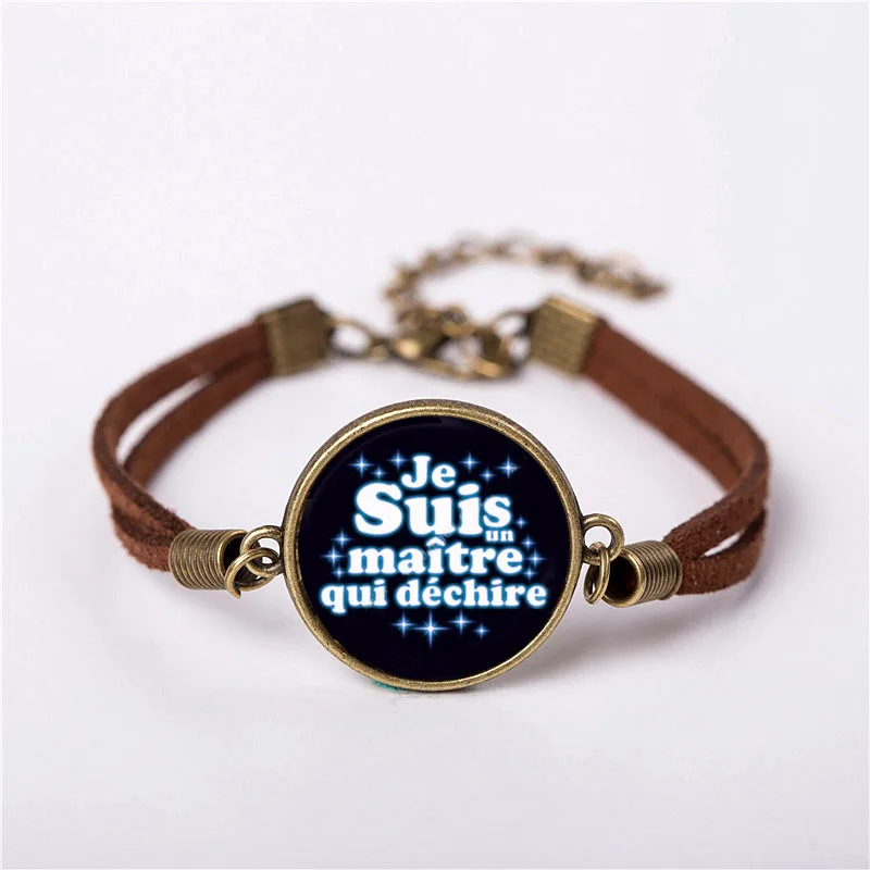New Quote black je suis une maitresse qui dechire Pendant Jewelry Vintage Fashion Leather Bracelet Gift Women Chain Men Necklace
New Quote black je suis une maitresse qui dechire Pendant Jewelry Vintage Fashion Leather Bracelet Gift Women Chain Men Necklace