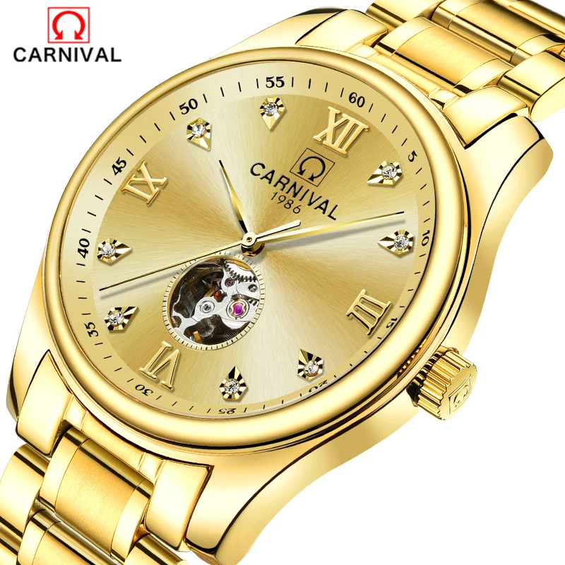 2018 Carnival Men Watches Automatic Self-wind Watch Men Sapphire reloj hombre Skeleton clock Luxury Brand Diamond Switzerland
2018 Carnival Men Watches Automatic Self-wind Watch Men Sapphire reloj hombre Skeleton clock Luxury Brand Diamond Switzerland
