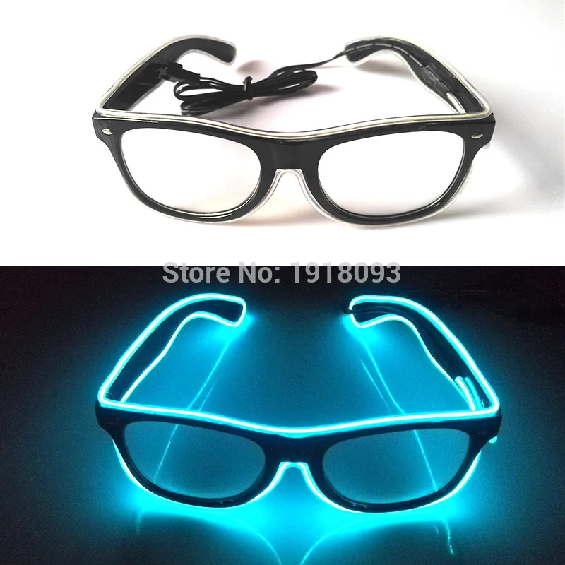 New design 10 COLOR Sound Active EL wire Neon LED Strip Rave Glowing Glasses Light-up toys For Halloween,Cosplay,Wedding
New design 10 COLOR Sound Active EL wire Neon LED Strip Rave Glowing Glasses Light-up toys For Halloween,Cosplay,Wedding