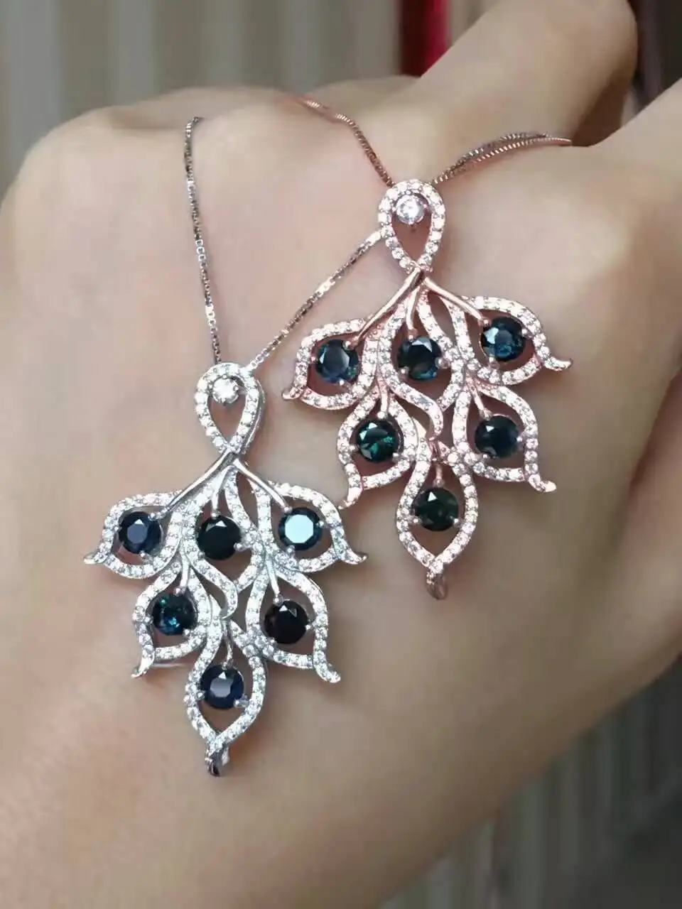 natural blue sapphire pendant S925 silver Natural gemstone Pendant Necklace trendy Luxury leaves women wedding fine jewelry
natural blue sapphire pendant S925 silver Natural gemstone Pendant Necklace trendy Luxury leaves women wedding fine jewelry