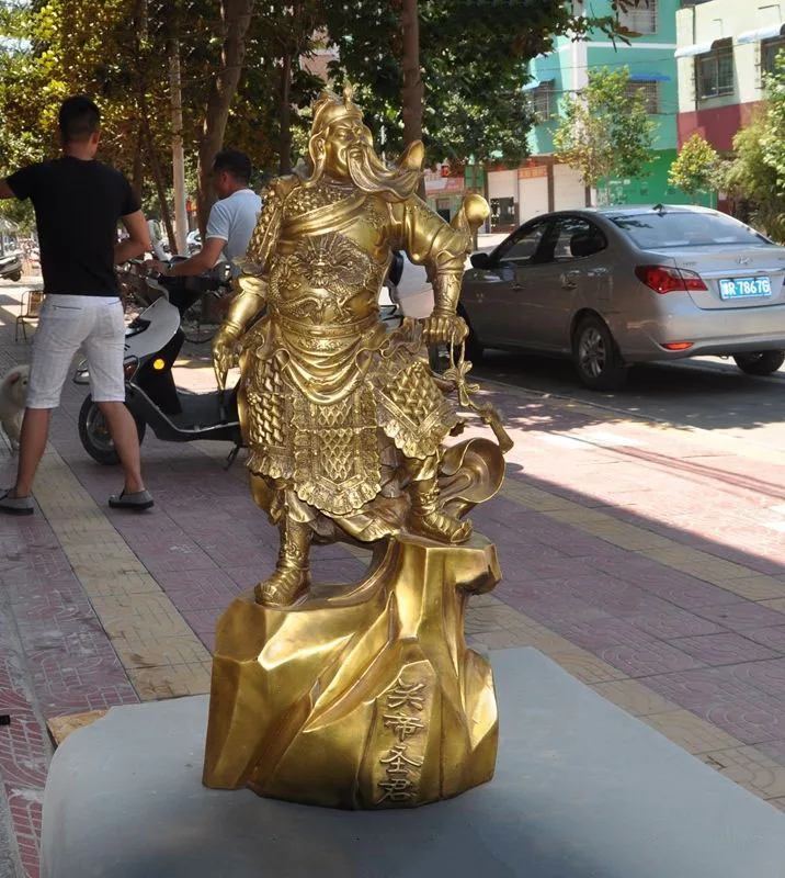 Рождество 30 дюймов китайский дракон из латуни Guan Gong Guan Yu Guan Di статуя бога воина Новый год
Рождество 30 дюймов китайский дракон из латуни Guan Gong Guan Yu Guan Di статуя бога воина Новый год