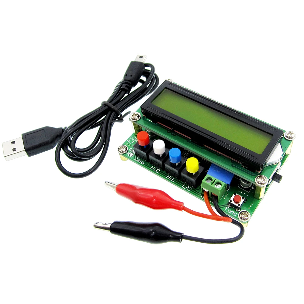 Digital LCD Capacitance meter inductance table TESTER LC Meter Frequency 1pF-100mF 1uH-100H LC100-A + Test clip
Digital LCD Capacitance meter inductance table TESTER LC Meter Frequency 1pF-100mF 1uH-100H LC100-A + Test clip