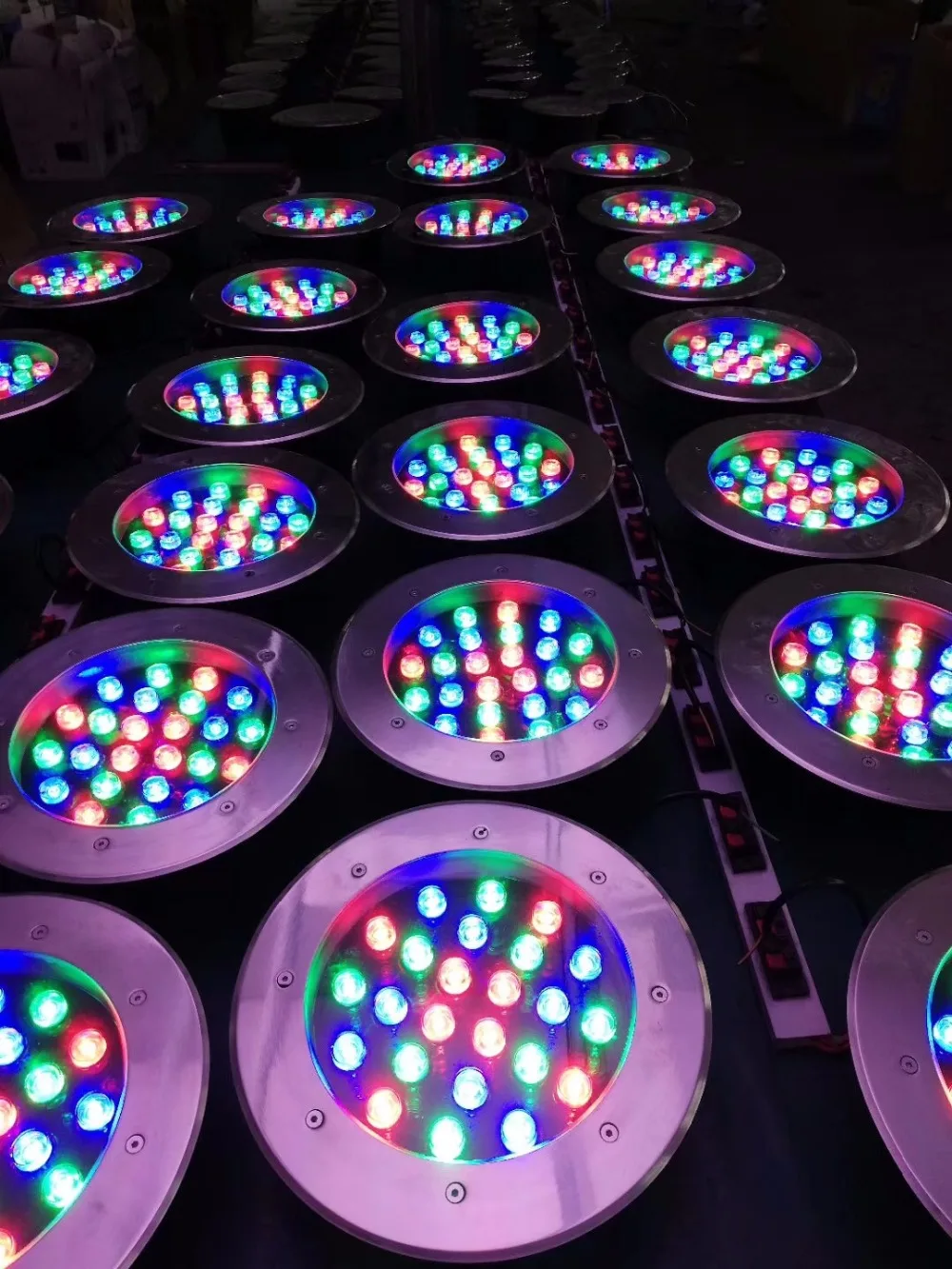 IP65 220 в 110 В RGB светодиодный подземный светильник 36 Вт 24 утопленный напольный для
