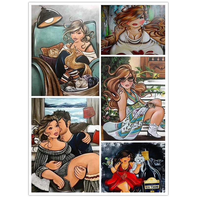 Full Square/Round Drill 5D DIY Diamond Painting "Sexy fat woman" 3D Embroidery Cross Stitch Mosaic Rhinestone Home Decor
Full Square/Round Drill 5D DIY Diamond Painting "Sexy fat woman" 3D Embroidery Cross Stitch Mosaic Rhinestone Home Decor