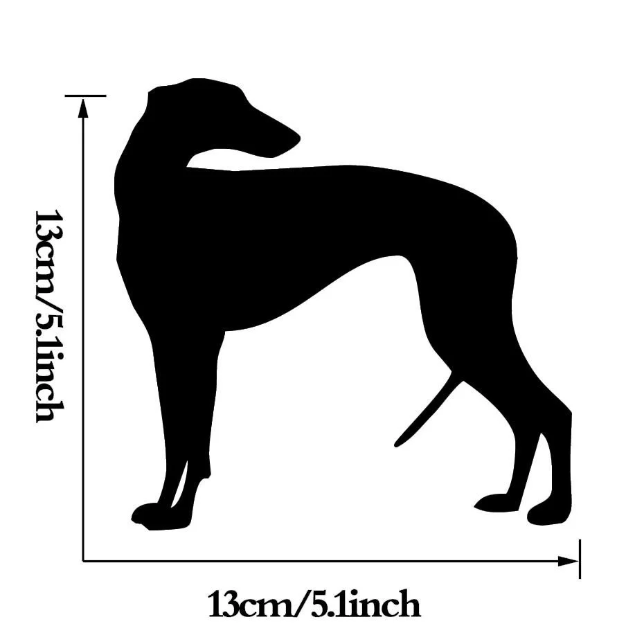 Собака Грейхаунд Водонепроницаемый оконные наклейки виниловые для игрушек