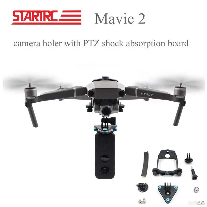 Startrc DJI Mavic 2 Pro Accessories Camera Gimbal Holder Shock Absorption Bracket Mount for Gopro insta360 one X camera
Startrc DJI Mavic 2 Pro Accessories Camera Gimbal Holder Shock Absorption Bracket Mount for Gopro insta360 one X camera