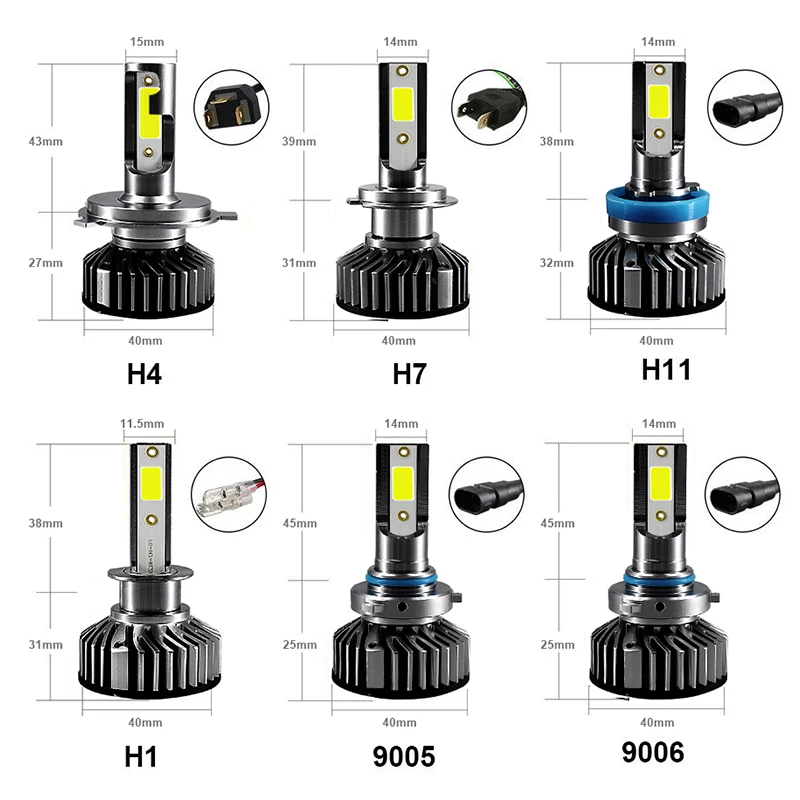CARLitek 12V Car Led H7 Headlight Kit H11 Lamp 24V Auto Bulb H4 9003 HB2 Hi/Lo Mini Led Fog Light Automobile Head Lights 10000K
CARLitek 12V Car Led H7 Headlight Kit H11 Lamp 24V Auto Bulb H4 9003 HB2 Hi/Lo Mini Led Fog Light Automobile Head Lights 10000K