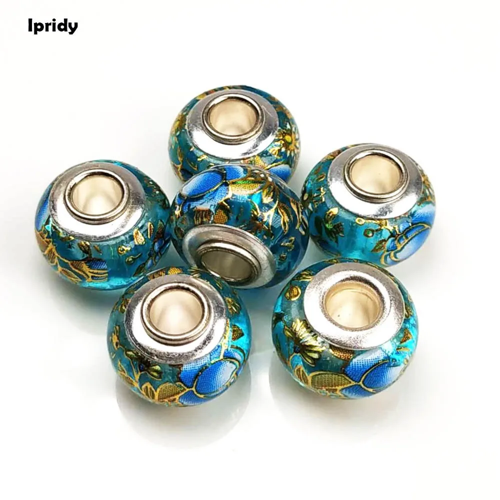 Европейские Бусины Aqua + Aqua Flower 20 шт./лот 14 мм с серебряным медным сердечником, стеклянные бусины с большим отверстием для изготовления ювелир...
Европейские Бусины Aqua + Aqua Flower 20 шт./лот 14 мм с серебряным медным сердечником, стеклянные бусины с большим отверстием для изготовления ювелир...