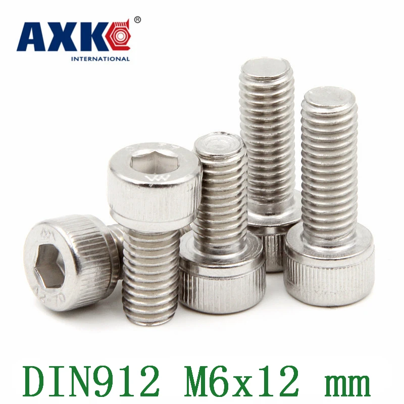 2021 Screws Free Shipping Axk 30pcs/lot Metric Thread Din912 M6x12 Mm M6*12 304 Stainless Steel Hex Socket Head Cap Screw Bolts
2021 Screws Free Shipping Axk 30pcs/lot Metric Thread Din912 M6x12 Mm M6*12 304 Stainless Steel Hex Socket Head Cap Screw Bolts