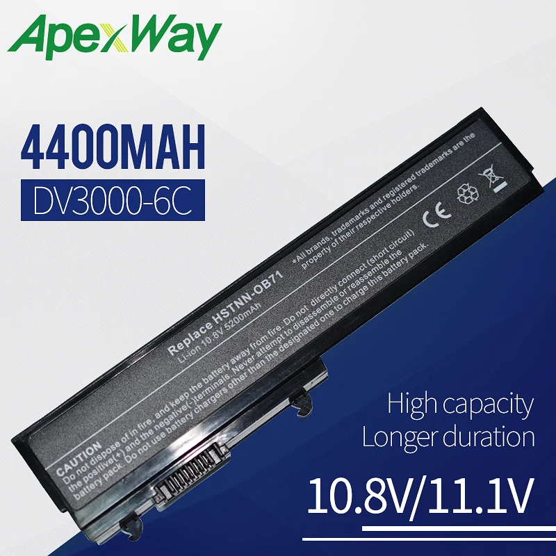 Apexway Laptop Battery for HP Pavilion dv3000 dv3100 dv3500 HSTNN-CB71 HSTNN-OB71 HSTNN-XB70 Battery HSTNN-XB71 HSTNN-151C
Apexway Laptop Battery for HP Pavilion dv3000 dv3100 dv3500 HSTNN-CB71 HSTNN-OB71 HSTNN-XB70 Battery HSTNN-XB71 HSTNN-151C