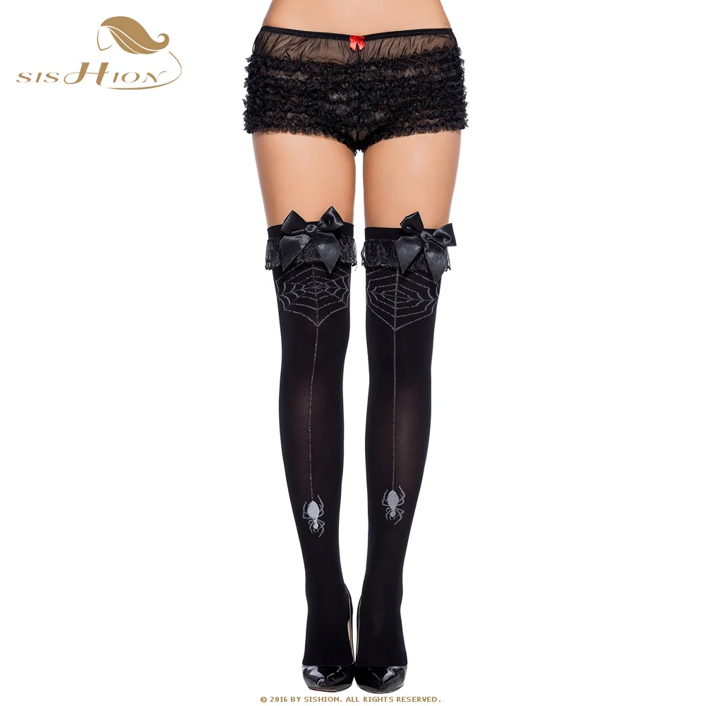 SISHION Stocking with Spider Web Pattern Retro Vintage 60s Over Knee Thigh High Temptation Stretch Nylon Stockings Black VS0004
SISHION Stocking with Spider Web Pattern Retro Vintage 60s Over Knee Thigh High Temptation Stretch Nylon Stockings Black VS0004