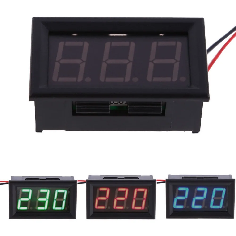 1 PC New Mini AC 60-500V 3-Digital LED Voltmeter Panel Display Voltage Meter w/ 2 Wires SA102 P50
1 PC New Mini AC 60-500V 3-Digital LED Voltmeter Panel Display Voltage Meter w/ 2 Wires SA102 P50
