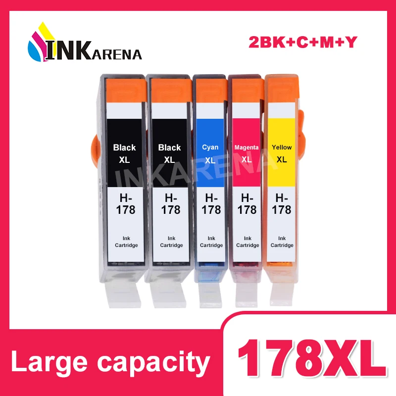 INKARENA 178XL Replacement for HP178 Compatible ink Cartridge Photosmart 6510 7510 5510 5515 B109a B109n B110a 3070a Printer
INKARENA 178XL Replacement for HP178 Compatible ink Cartridge Photosmart 6510 7510 5510 5515 B109a B109n B110a 3070a Printer