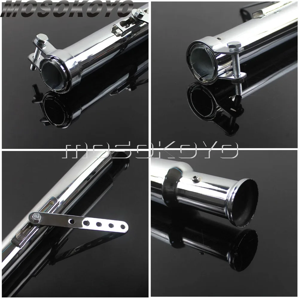 Chrome Classic Motorcycle Cocktail Shaker Exhaust Muffler Tulip-End Silencer for Harley Chopper Vintage Cafe Racer XL XS650 BMW
Chrome Classic Motorcycle Cocktail Shaker Exhaust Muffler Tulip-End Silencer for Harley Chopper Vintage Cafe Racer XL XS650 BMW