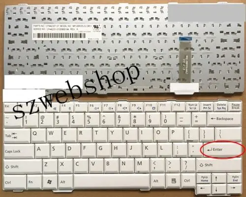 New for Fujitsu Lifebook SH761 SH561 SH760 SH560 S761 S561 replacement US keyboard white CP442331-01 MP-09K33US-D851
New for Fujitsu Lifebook SH761 SH561 SH760 SH560 S761 S561 replacement US keyboard white CP442331-01 MP-09K33US-D851