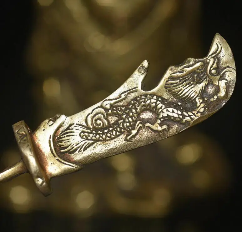 Collection Chinese Old Famous Guan Gong Yu Warrior God Dragon Sword Brass Statue
Collection Chinese Old Famous Guan Gong Yu Warrior God Dragon Sword Brass Statue