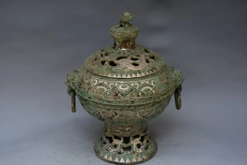 Rare Old Chinese Han dynasty bronze cesen,Ancient writing, inlaid silver, best collection & adornment, free shipping
Rare Old Chinese Han dynasty bronze cesen,Ancient writing, inlaid silver, best collection & adornment, free shipping