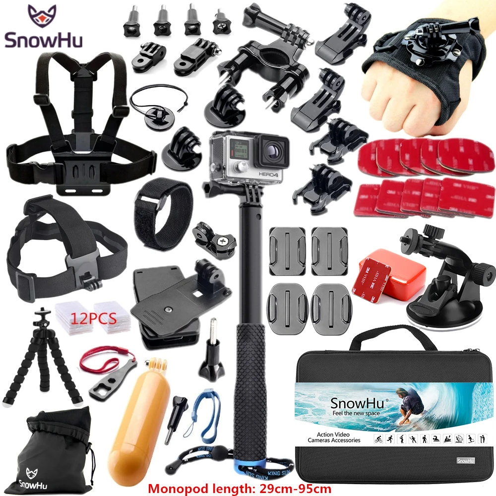 SnowHu For Gopro Accessories for gopro accessories set for Gopro Hero 10 9 8 7 6 5 4 3 kit for yi Camera sjcam accessories GS38
SnowHu For Gopro Accessories for gopro accessories set for Gopro Hero 10 9 8 7 6 5 4 3 kit for yi Camera sjcam accessories GS38