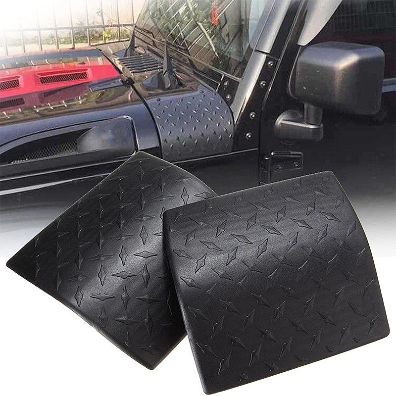 2pcs Car Styling Hood A-pillar Wrap Cover Angle Protector For Jeep Wrangler Rubicon Unlimited Sahara JK 2007-2015 Accessories | Автомобили