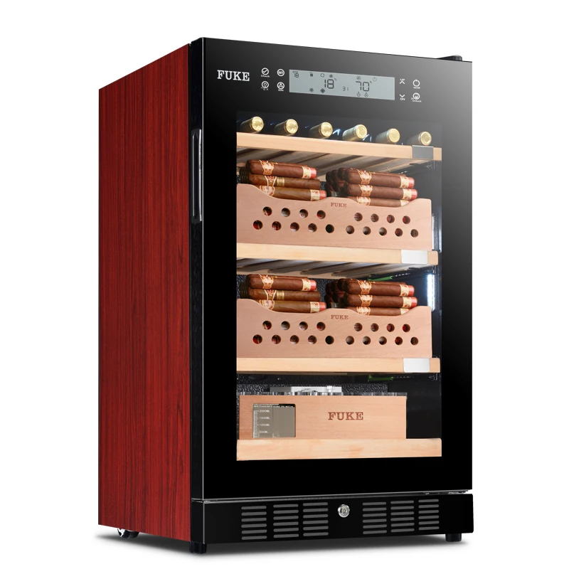 FUKE cigar cabinet humidor Luxury led light humidor Luxury Cigar Cabinet wine cabinet cigar wine cooler FK-28CW5
FUKE cigar cabinet humidor Luxury led light humidor Luxury Cigar Cabinet wine cabinet cigar wine cooler FK-28CW5