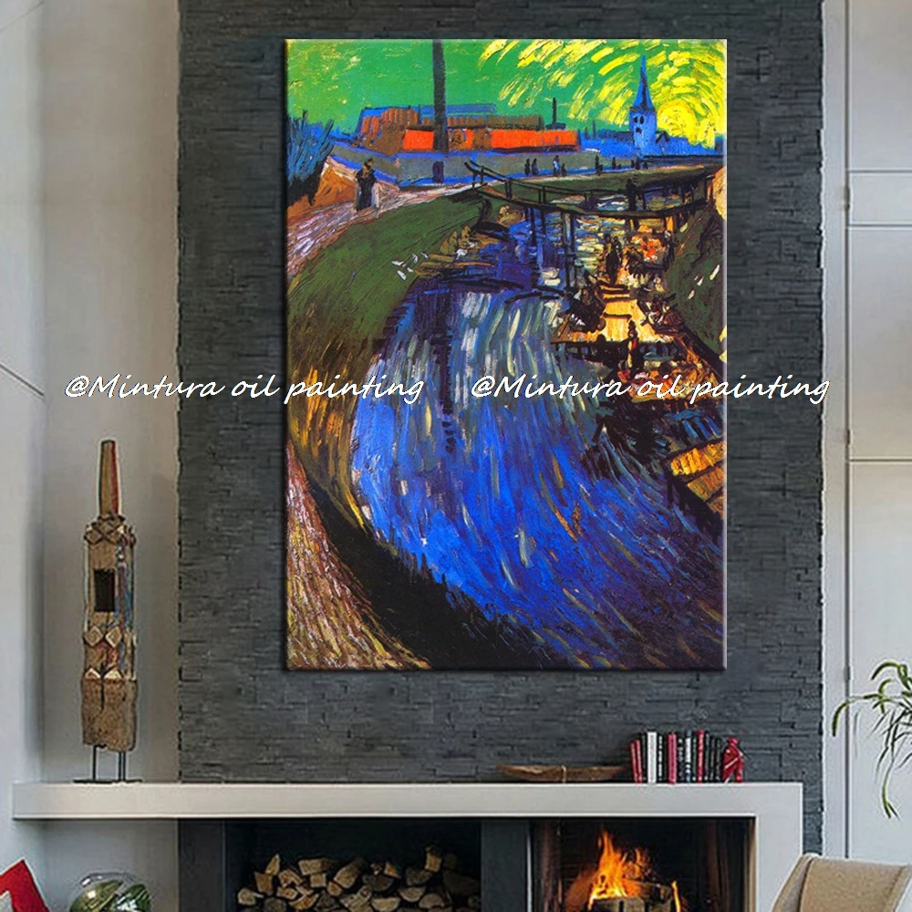 Hand-Painted Vincent Van Gogh Reproduction Famous Oil Paintings On Canvas Women Washing On A Canal Wall Pictures For Home Decor
Hand-Painted Vincent Van Gogh Reproduction Famous Oil Paintings On Canvas Women Washing On A Canal Wall Pictures For Home Decor