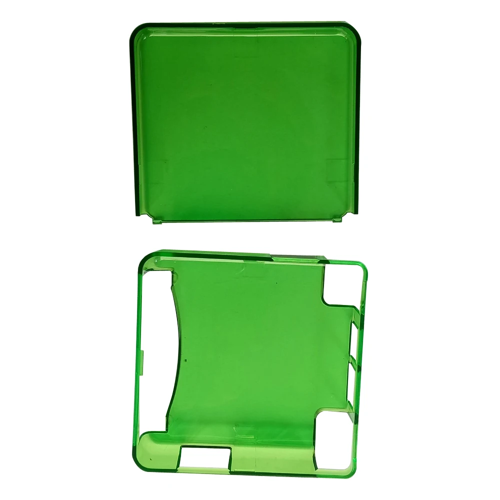 

100pcs Transparent green Protective Crystal Cover Case Shell Housing For G-ameboy Advance S-P for G-BA SP Game Console