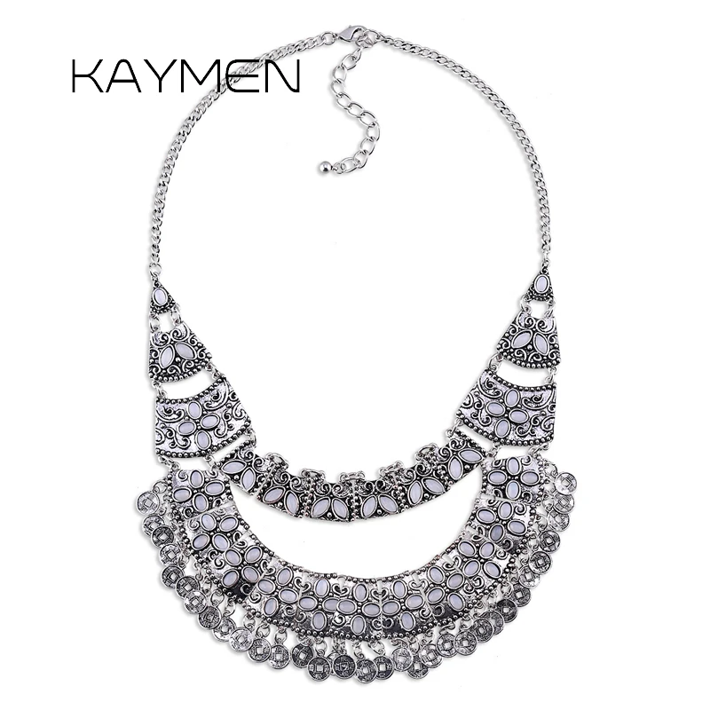 Fashion Bohemia Style Vintage Coin Necklace for Women Antique Silver Plated Statement Necklace Party Prom Pendant Jewelry 1455AS
Fashion Bohemia Style Vintage Coin Necklace for Women Antique Silver Plated Statement Necklace Party Prom Pendant Jewelry 1455AS
