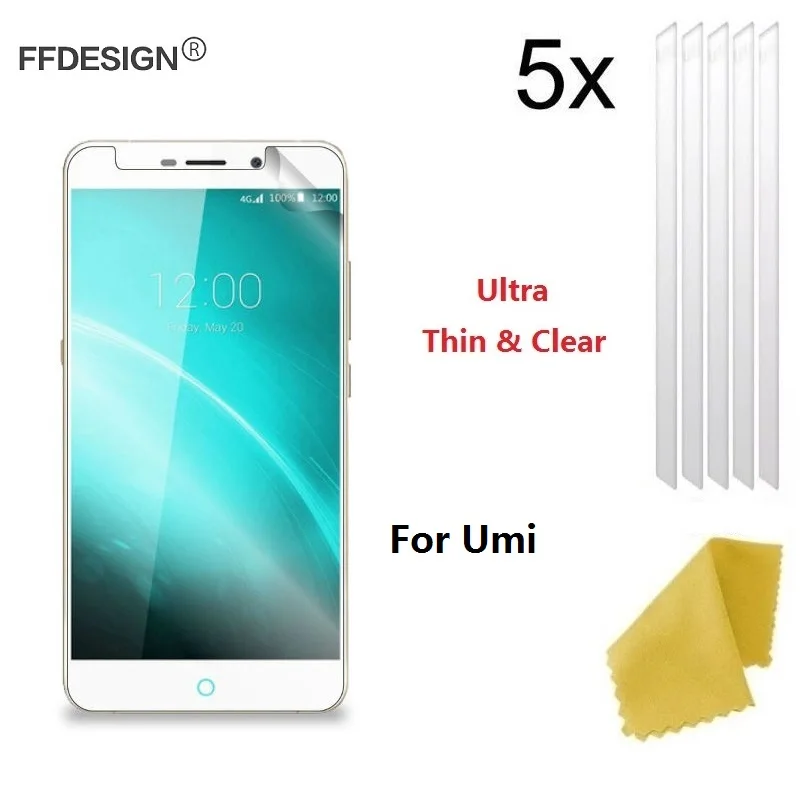 5x Защитная пленка для ЖК экрана с защитой от царапин Umi Plus E Emax mini Max Roma Super Iron Touch|screen