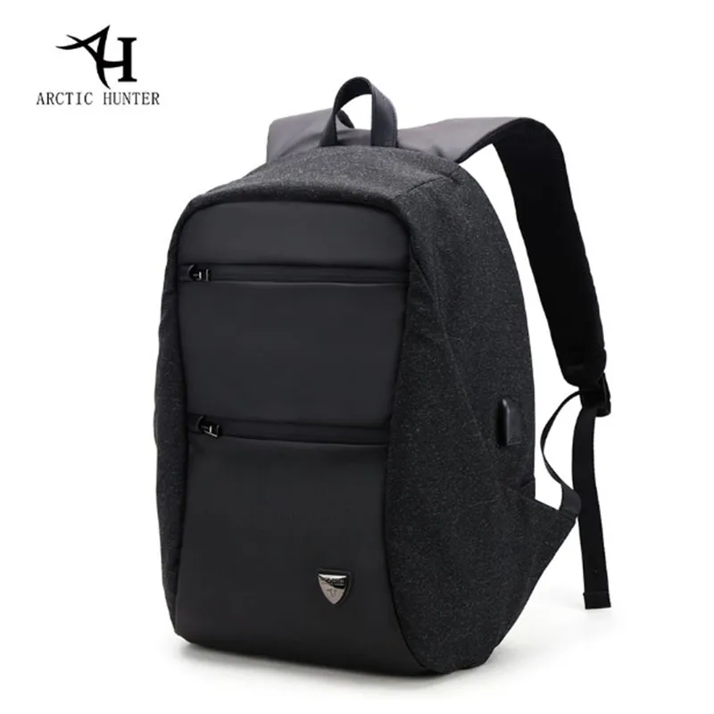 ARCTIC HUNTER Deluxe дизайн мужской рюкзак с паролем зарядка через USB 15 6 дюймовый ноутбук