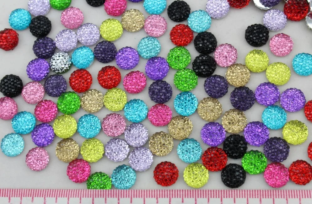 1500pcs 10mm cabochons Assorted Bling Round Rhinestones/Gems flat back embellishment resin cab mixed color dotted crystal
1500pcs 10mm cabochons Assorted Bling Round Rhinestones/Gems flat back embellishment resin cab mixed color dotted crystal