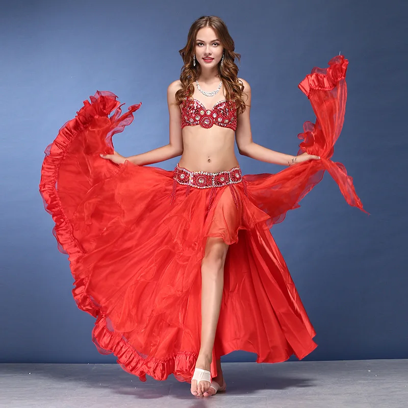 Lady Belly Dancing Costumes Girls Dance Suit 3pcs Bra Waistband Skirt Girls Belly Dance Suit Belly Dance Competition Dress D0330
Lady Belly Dancing Costumes Girls Dance Suit 3pcs Bra Waistband Skirt Girls Belly Dance Suit Belly Dance Competition Dress D0330